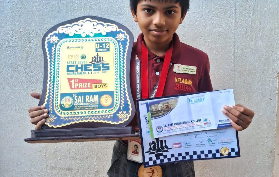 Nafeez’s Remarkable 50-Point Rating Boost at the Under-17 Tamil Nadu State Championship