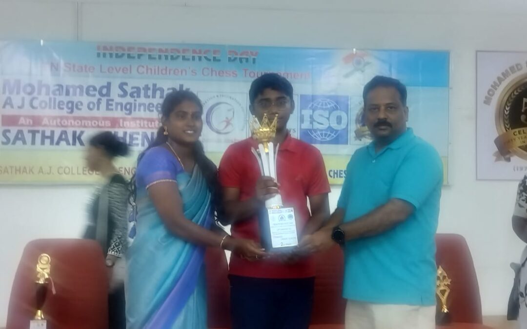 🏆 Rochan K Dhanasekur Shines with 2nd Place Finish at State-Level Tournament!