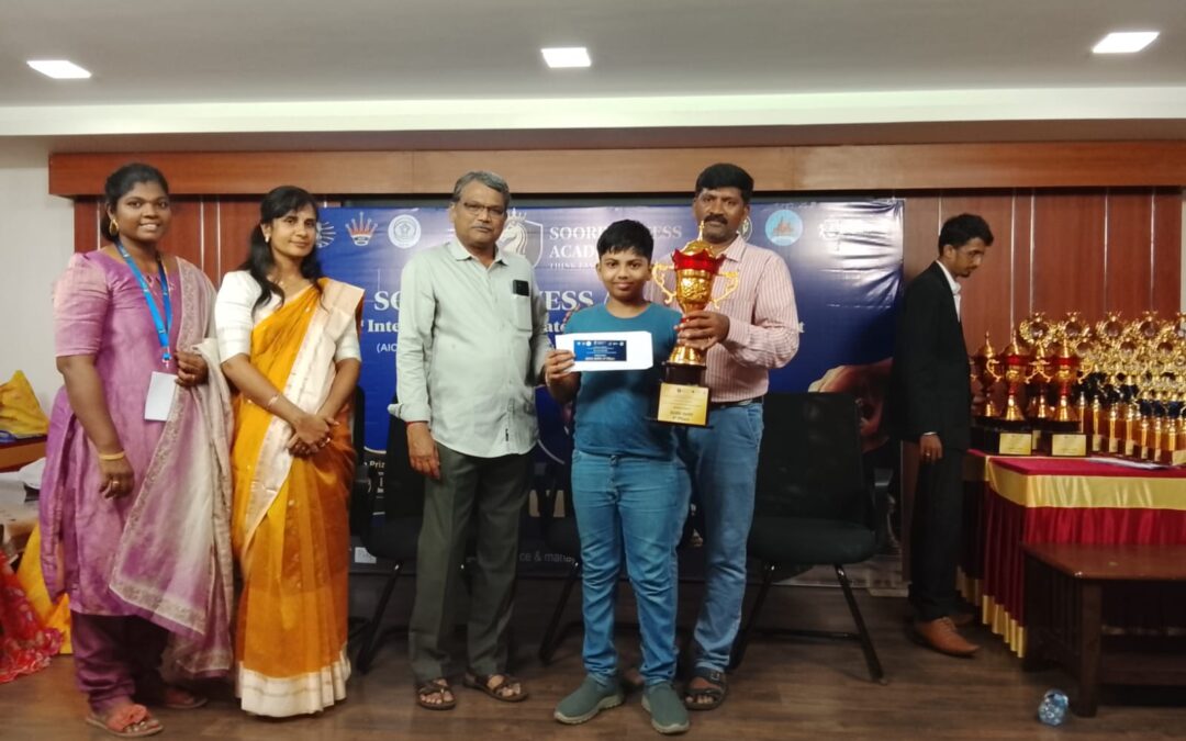Nafees M Wins Rating Category Title and ₹10,000 Cash Prize at Sooriya Chess Academy International FIDE Open