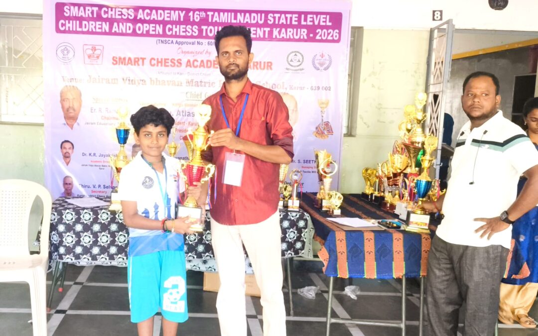 Thanigaidev S Finishes Runner-Up in Karur State-Level Chess Tournament