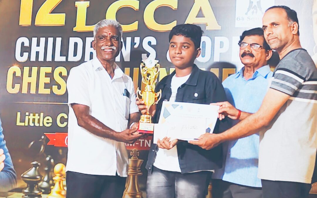Joel Secures 1st Place at the 12th LCCA Children’s Chess Tournament (Under-17)