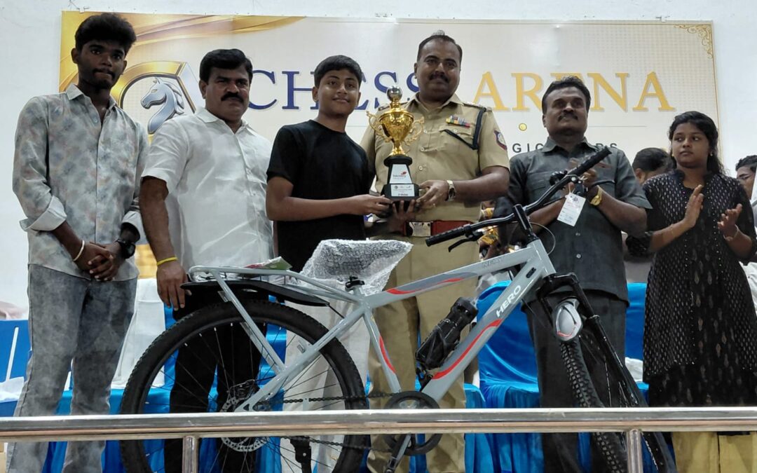 🏆 Kavin Wins Under-17 Championship and a Brand-New Bicycle at Chess Arena Tournament
